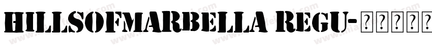 HillsofMarbella Regu字体转换